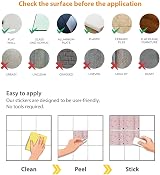 WALPLUS 24 Pack 15cm Rose Pink Silver Terrazzo Tile Stickers Peel & Stick view 7