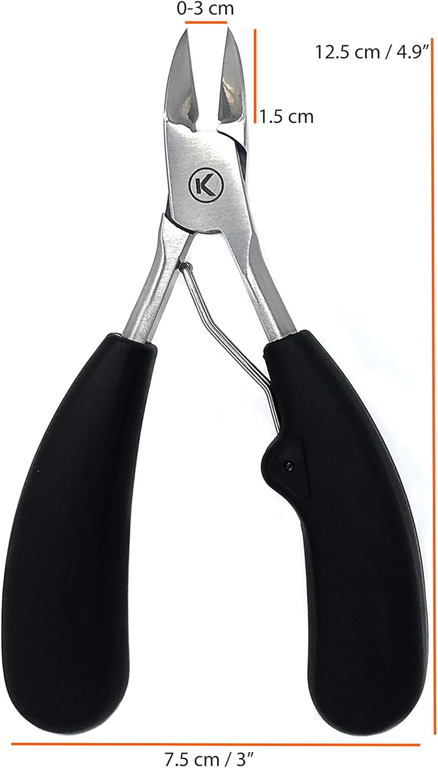 Kohm WHS-800 Chiropodist Style Toe Nail Clipper for Thick Fungal or Ingrown Toenails - Image 3