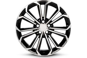 ROAD READY WHEELS For 2014-2016 Toyota Corolla 17 Inch Black Machine Face (Diamond Cut) Black Rim - OE Direct Replacement - Road Ready Car Wheel