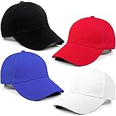4 Pieces Toddler Baseball Hat Kid Baseball Cap Washed Cotton Adjustable Caps Hats for Boys Girls