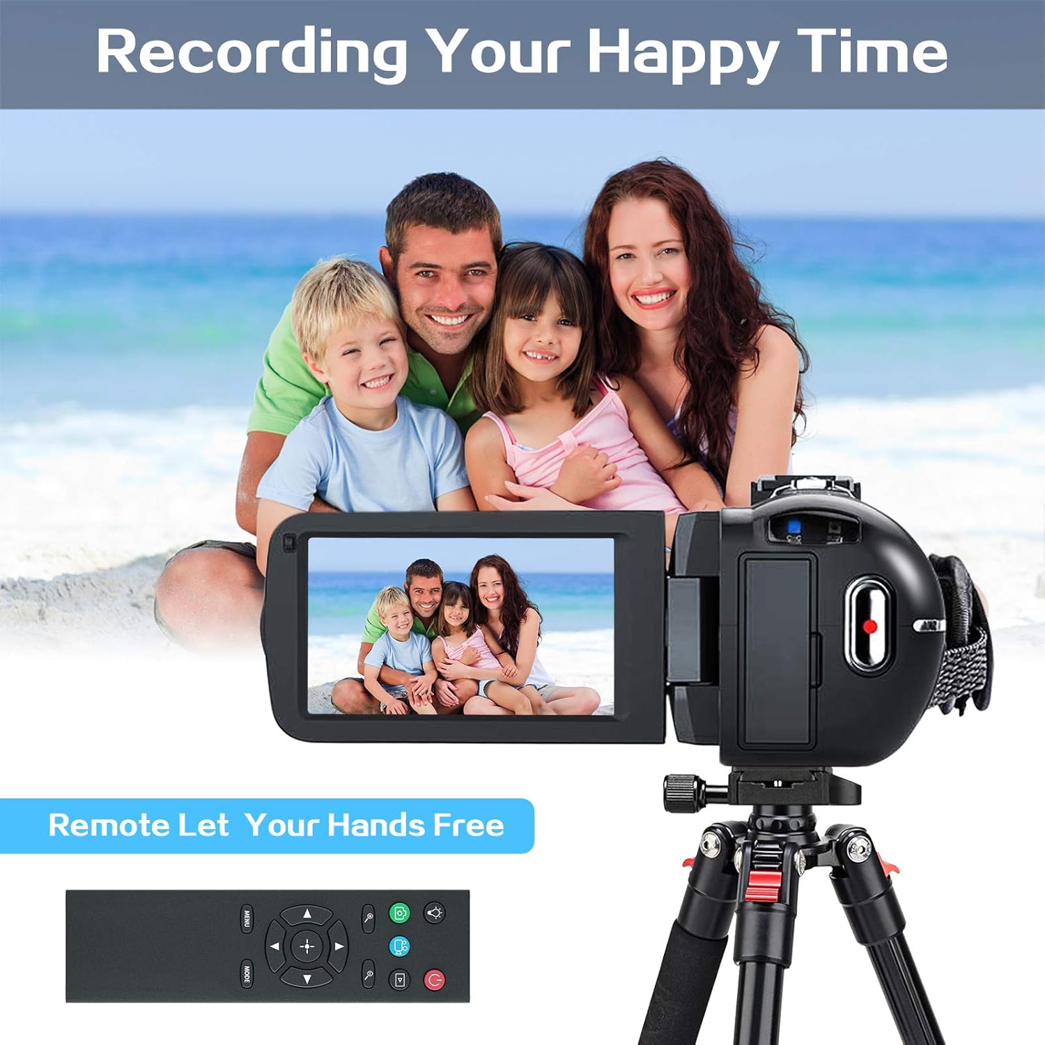 Video Camera Camcorder, 2.7K Ultra HD YouTube Vlogging Camera, 36MP IR Night Vision Digital, 3.0" IPS Touch Screen, 16X Digital Zoom Video Camcorder with Microphone Handheld Stabilizer Remote Control : Electronics