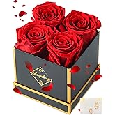 Changshunqi Forever Flowers, Preserved Roses in a Box, Eternal Rose Flowers for Delivery, Forever Preserved Roses Gifts for Her Women Wife Christmas Birthday Mothers Flower for Mom Womens Girlfriend