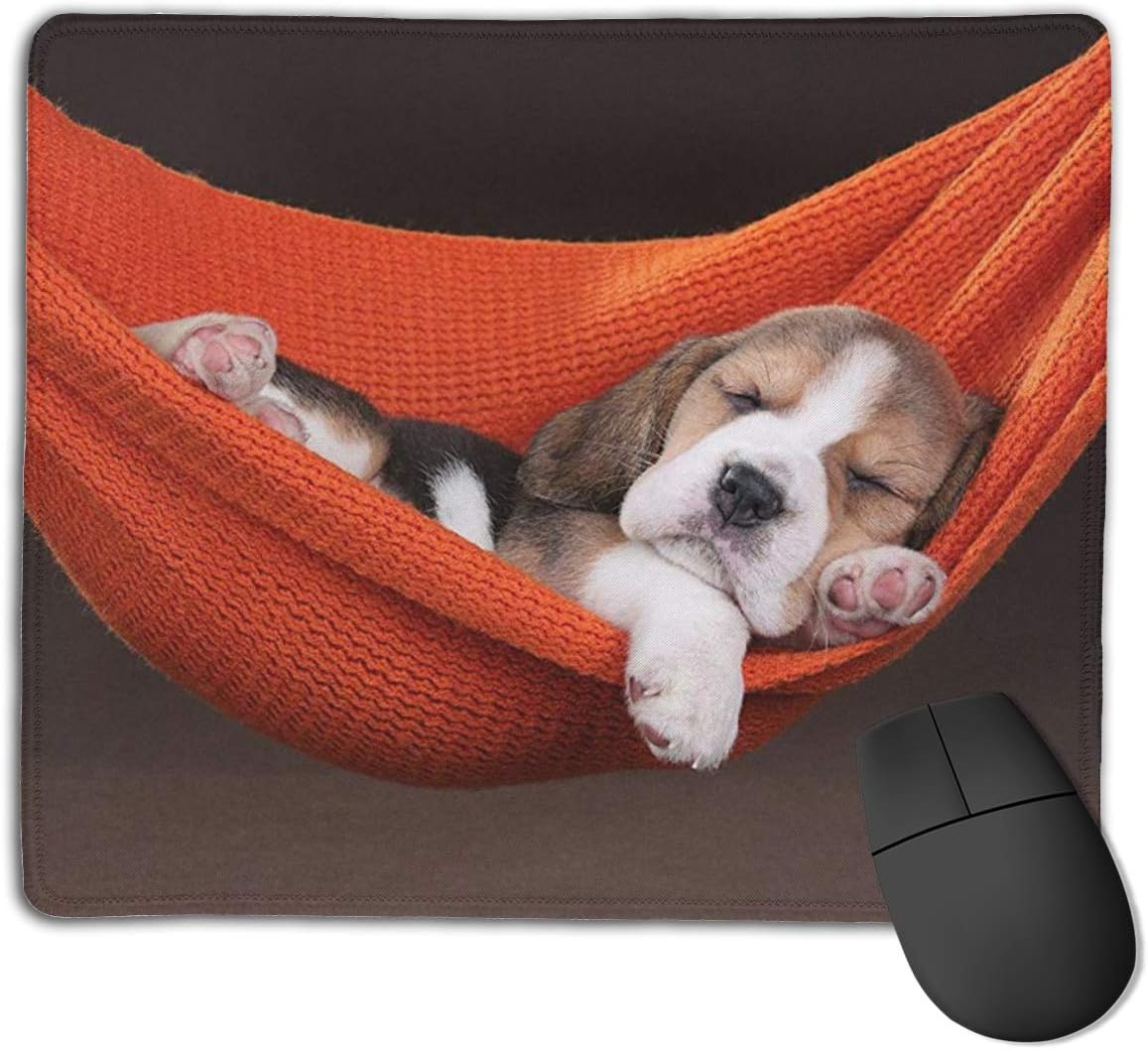 Joseph Mouse Pad,Non Slip Waterproof Rubber Base Mousepad for Laptop,Adorable Beagle Puppy Dog