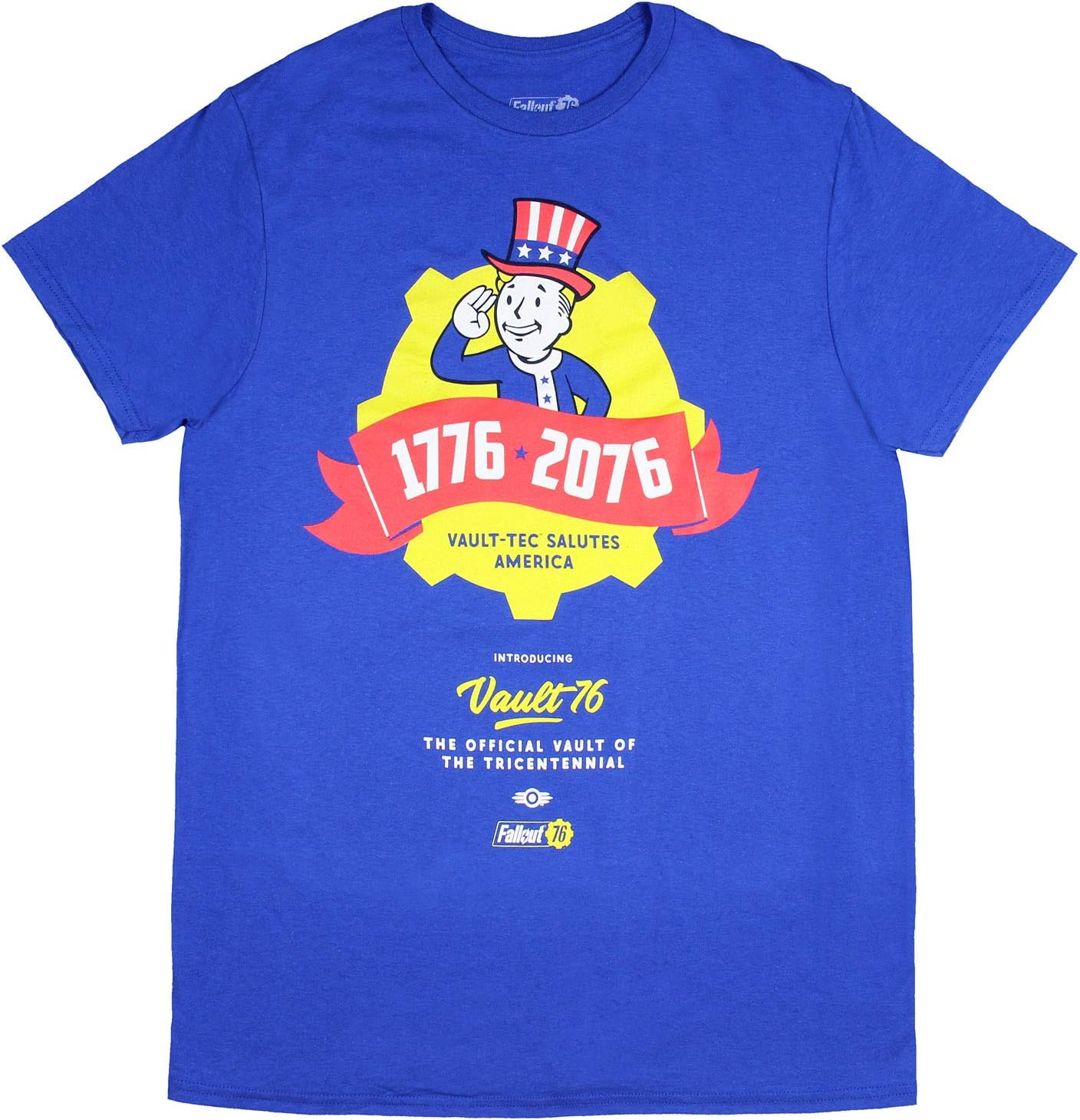 Fallout 76 Tricentennial 1776-2076 Vault 76 Vault-Tec Salutes America Officially Licensed T-Shirt Tee