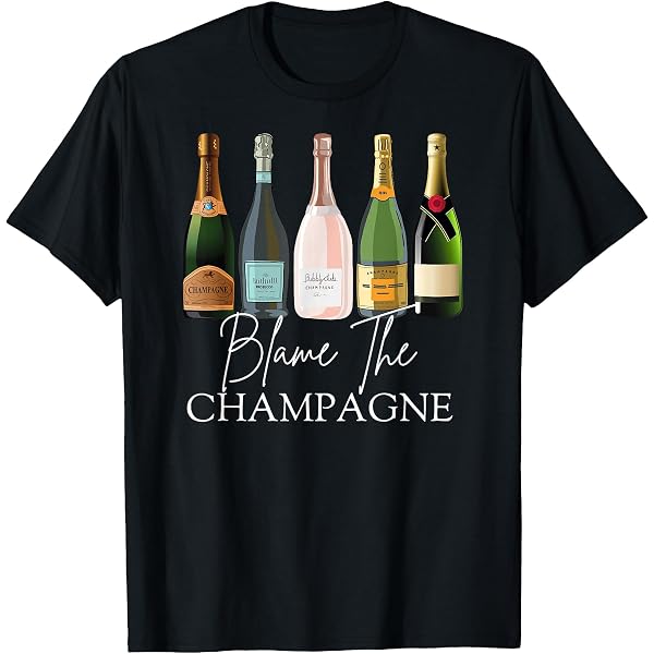 "Champagne Drinking Team" Unisex T-Shirt - Soft Crewneck Tee For Group Parties & Gifts