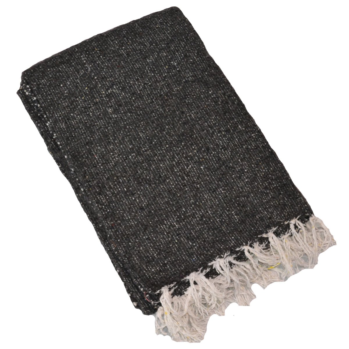 YogaDirect Solid Color Deluxe Mexican Yoga Blanket, Gray