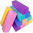 12 Pcs Nail Buffer Block for Acrylic and Natural Nails, 4 Sided Sanding Buffers for Gel Nails Fingernail Shine Buffing Filer Set, Professional Manicure Polisher Buffer Bulk Medium Grit Mix Color