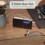 August MB225B Portable DAB/DAB+ FM Radio 40 Presets 2000mAh Battery Black view 5