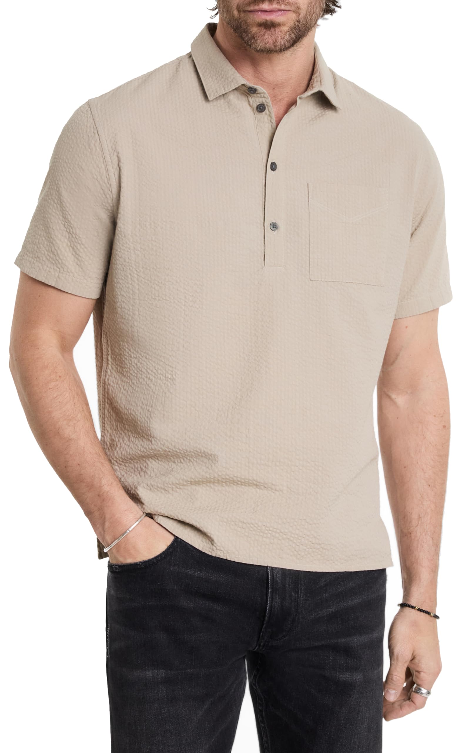 Photo 1 of John Varvatos Men's Maurice Shirt, Shadow Grey