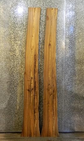 2 Very Rustic Live Edge Black Ash Bar Top Wood Furniture Slabs T