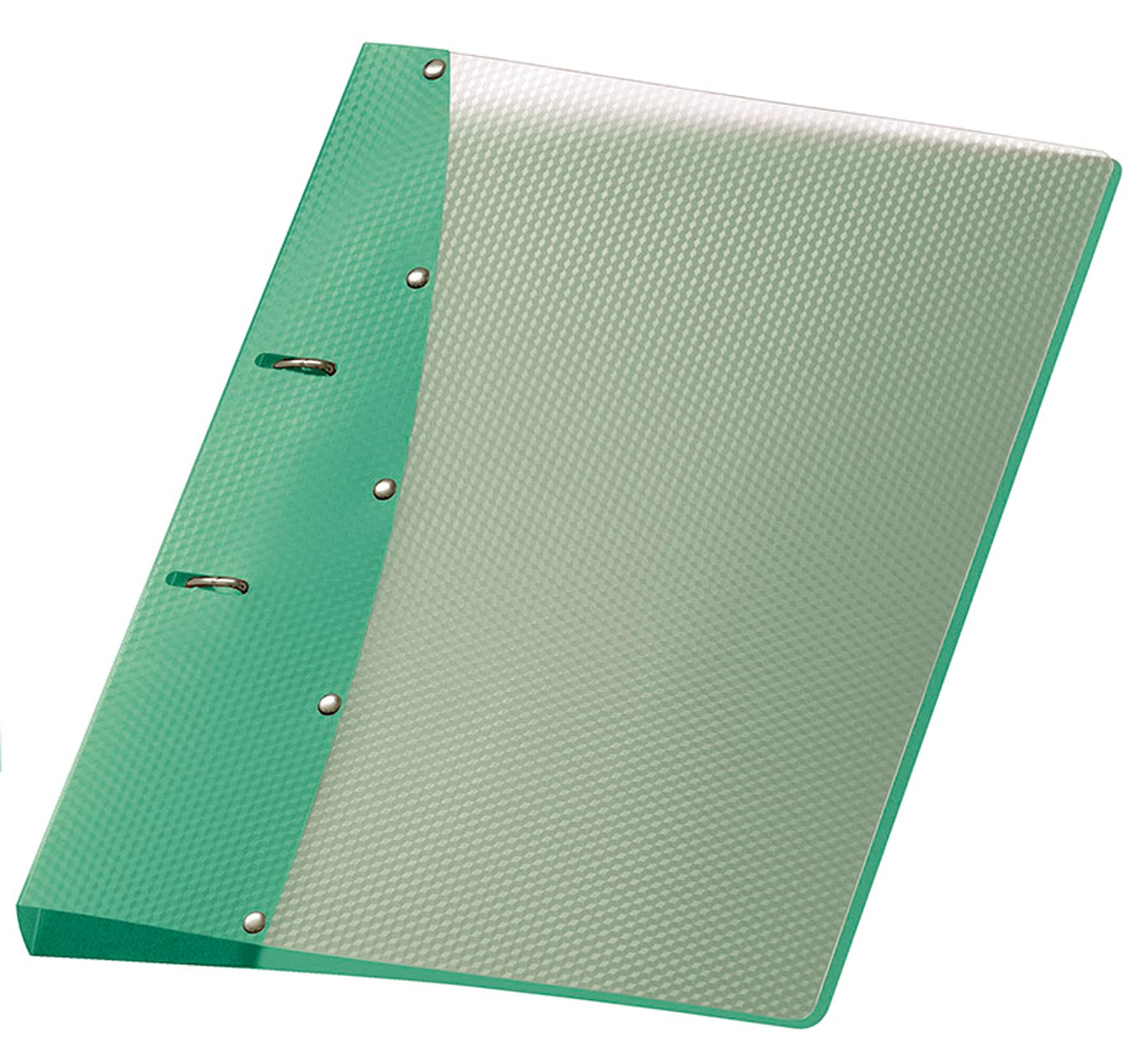 VELOFLEX Diamond 1141442 Ring Binder, DIN A4, 2-Ring Mechanism, 20 mm, Polypropylene Solid Plastic, Turquoise, Pack of 1