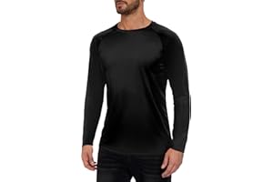 TUREFACE Men's Long Sleeve Sun Protection Shirts UPF 50+ UV Protection Quick Dry Athletic T-Shirt for Hiking Running Surfing