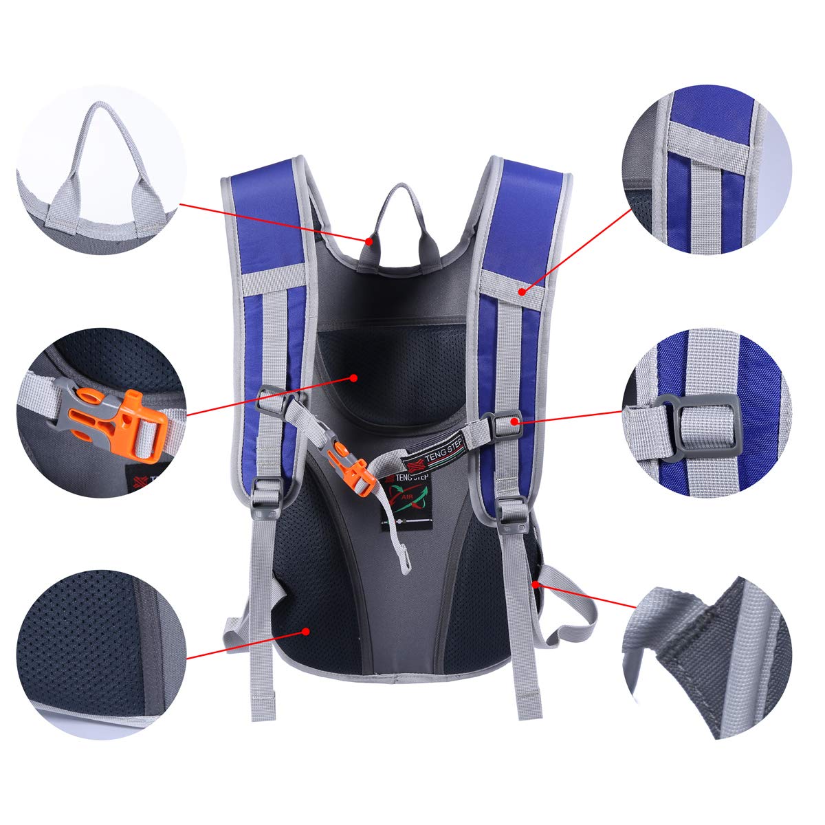 DAVIDNILE Hydration Backpack - Prefect Outdoor Gear for Skiing, Running, Hiking, Cycling, Camping, Climbing