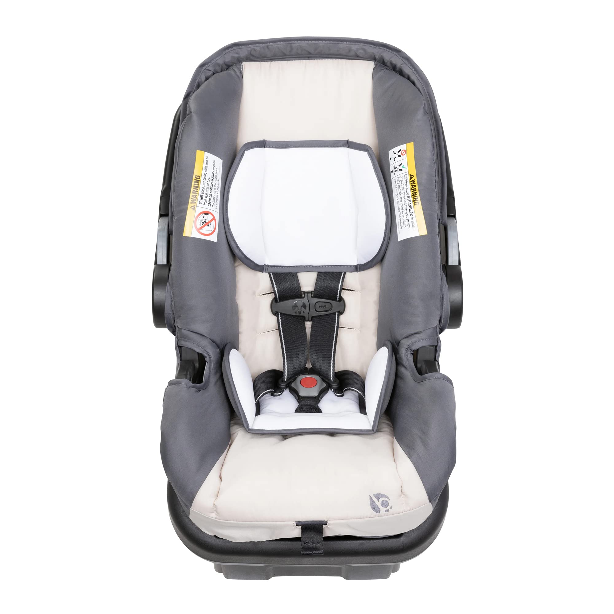 Baby Trend Sit N' Stand 5-in-1 Shopper Stroller w/Canopy & Storage Basket & EZ-Lift Plus Lightweight Infant Car Seat w/Cozy Cover & Base, Magnolia