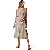 Splendid Womens Amanda Linen Tank Midi Dress