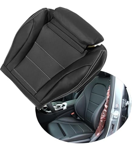 Driver Side Bottom Leather Seat Cover Tan For 2015-2021 Mercedes Benz C Class Driver Side Bottom Leather Seat Cover Tan For 2015-2021 Mercedes Benz C Class