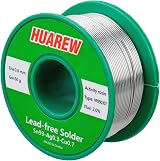 HUAREW HR990307 Sn 99-Ag 0.3-Cu 0.7 Lead-Free Solder Wire 0.8mm 60g view 2
