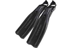 Cressi Lightweight Well-Balanced Open Heel Scuba Diving Fins - Pro Light: Made in Italy