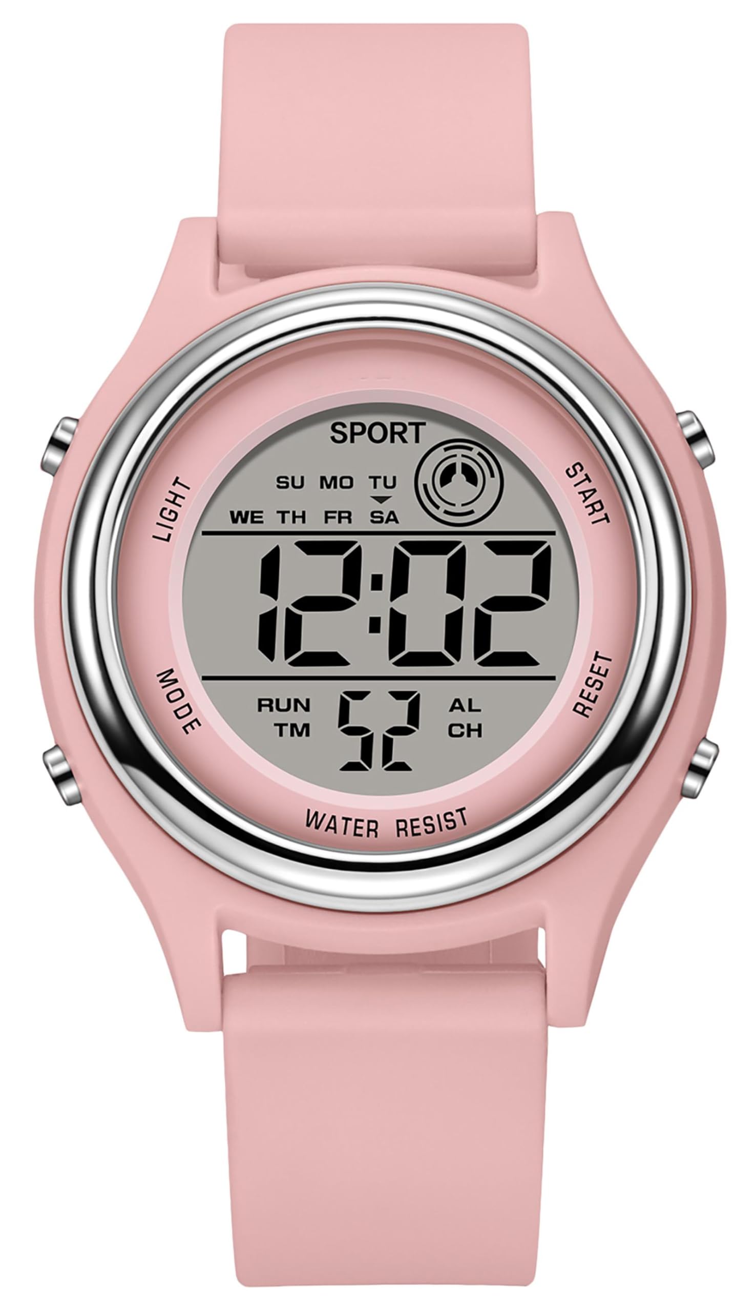 findtime Digital Watches for Women Ladies Watch Sports Watch for Women Alarm Stopwatch Water Resistance LED Display Wristwatch