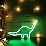 Nordstylee Led Neon Light Sign Dinosaur Sign Night Lights Wall Decor Home Decoration Light for Kids Room ,Bedroom,Birthday,We