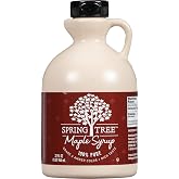 Spring Tree 100% Pure Maple Syrup, Grade A Amber Color, 32 Ounce