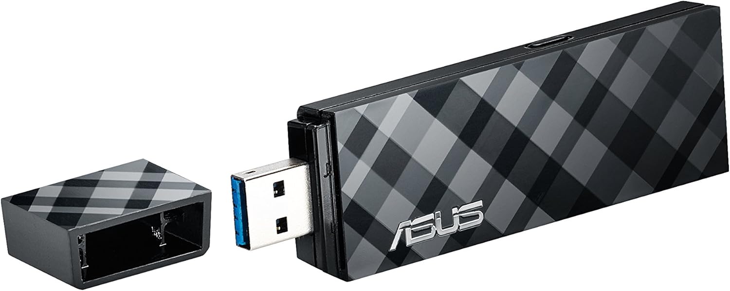 ASUS USBN53 DualBand WirelessN600 USB Adapter, USB 3.0, WPS
