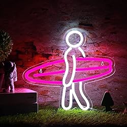 Surfer Neon Sign for Bedroom Wall Decor USB