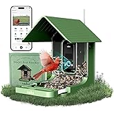 WingHome Bird Feeder with Camera, 32MP Photos & 4K Video with Live View, 5GHz/2.4GHz WiFi, AI Identify Birds Species and Instant Arrival Alerts for Bird Lovers