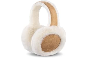 WATAME Womens Foldable Ear Muffs Fuzzy Faux Fur Earmuffs Fluffy Headband Ear Warmer Outdoor Girls Ear Cover