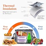 Lifewit Insulated Lunch Bag 9L Leakproof With Adjustable Strap Flower Design view 2