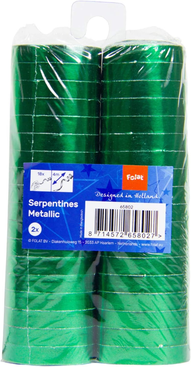 Folat - Serpentines Mettalic Green - 2 Pieces - 4 meters - Image 3