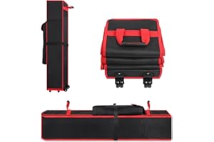 Roetelo 10 x 10 x 48 in Heavy Duty Canopy Tent Bag Replacement – Wheeled 800D Oxford Pop Up Canopy Carrying Case with Handle, Waterproof Outdoor Storage Bag for 10x10 Instant Tent