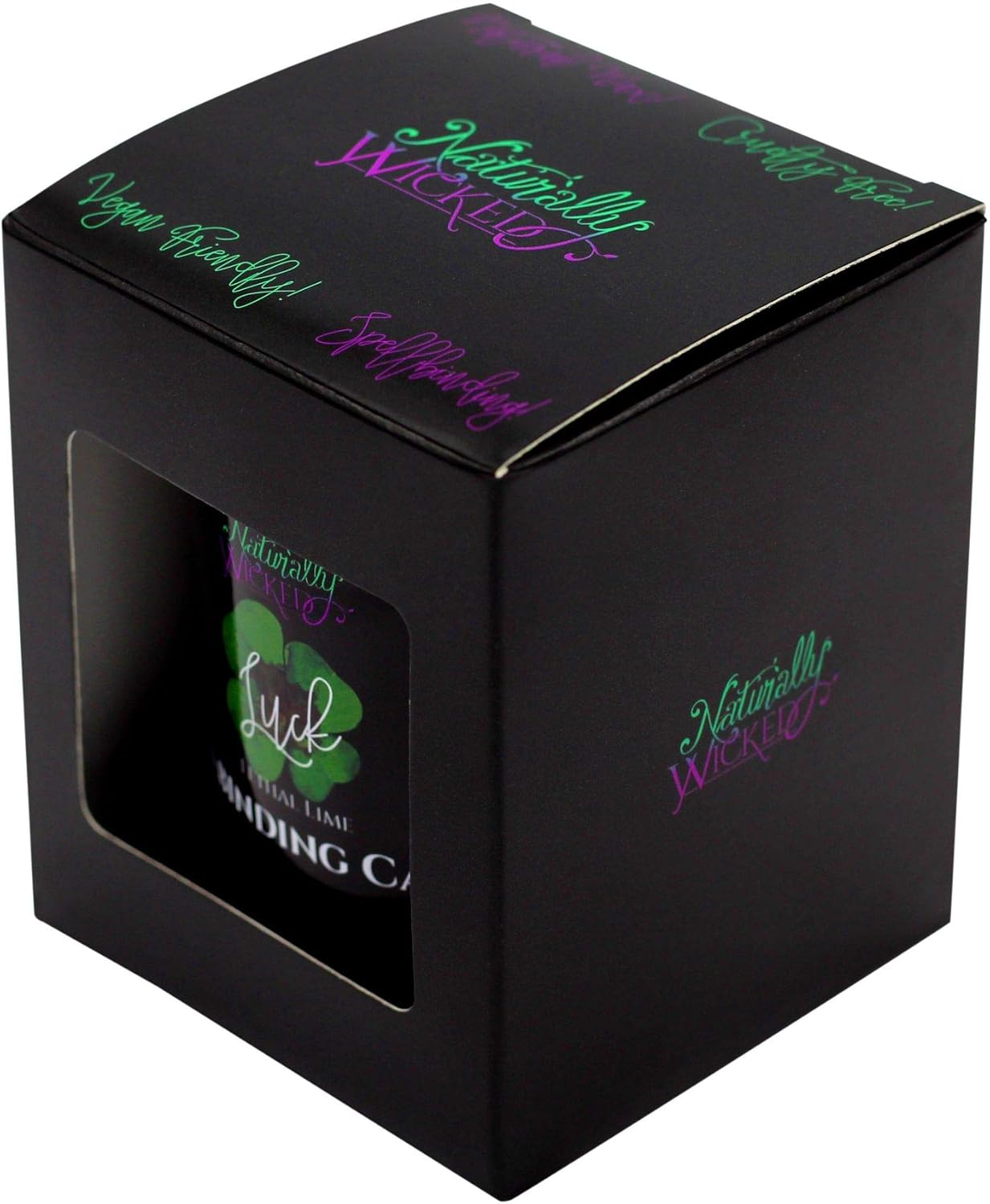 Naturally Wicked Spellbinding Luck Candle, Green Wax, Large - 250ml - Image 4