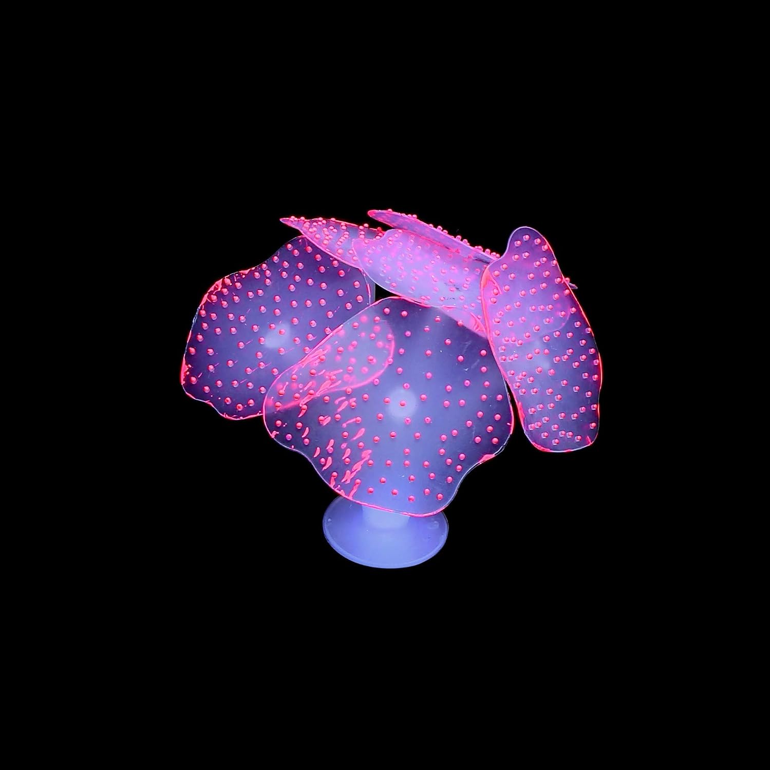 4 Pack Glow Fish Tank Decoration Glowing Effect Coral Reef Aquarium Decoration Accessories Glow Silicone Mushroom Sea Anemone Simulation Fish Tank Plant for Fish Tank Aquarium Landscape - Image 5