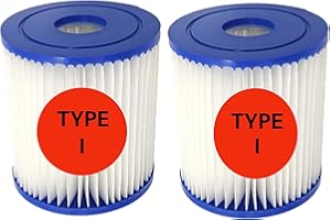 FedAuto Pool Filter Compatible with Bestway Filter Type I 58093,Spa Filter 3.5"X3.1" Pool Pump Flowclear 58381 58511e 300/330 Gal/H(220-240 V),(2pack)