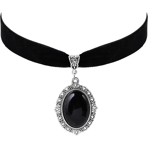 Amazon.com: Sacina Rhinestone Black Victorian Velvet Chocker