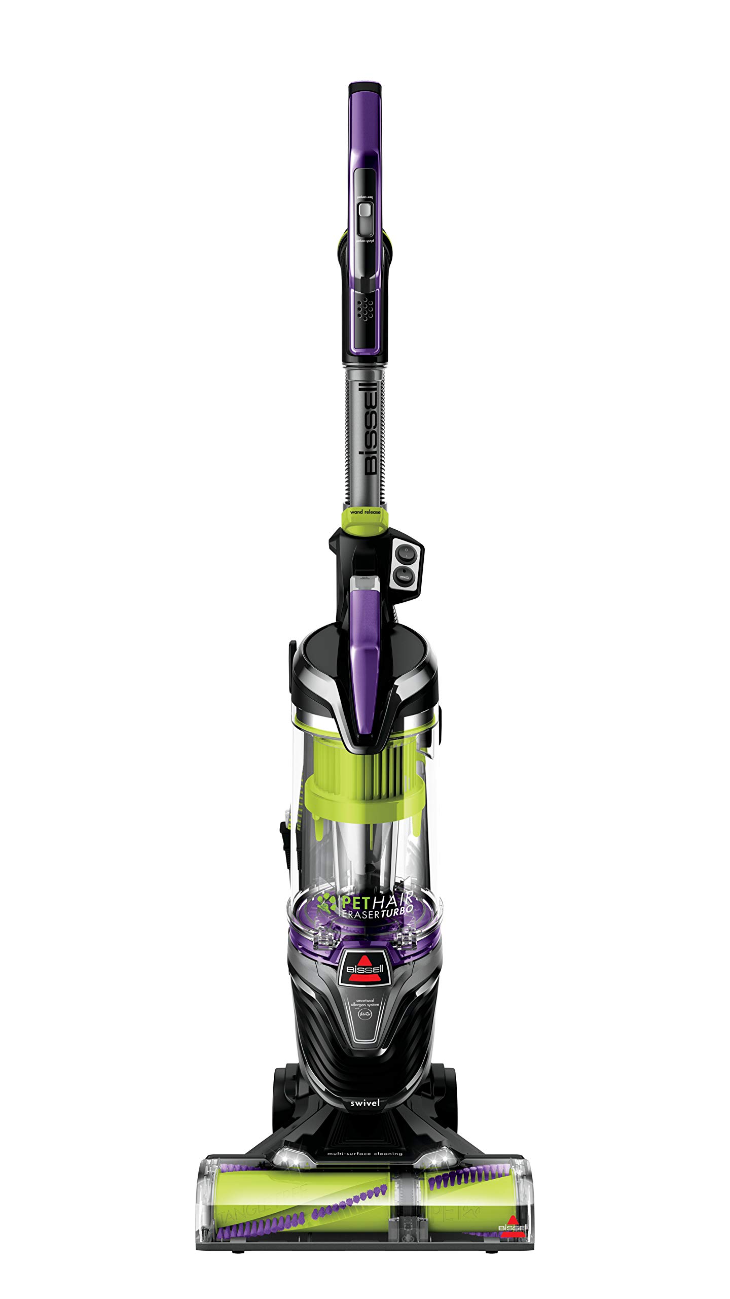BISSELL Pet Hair Eraser Turbo Plus Lightweight Upright Vacuum Cleaner, 24613