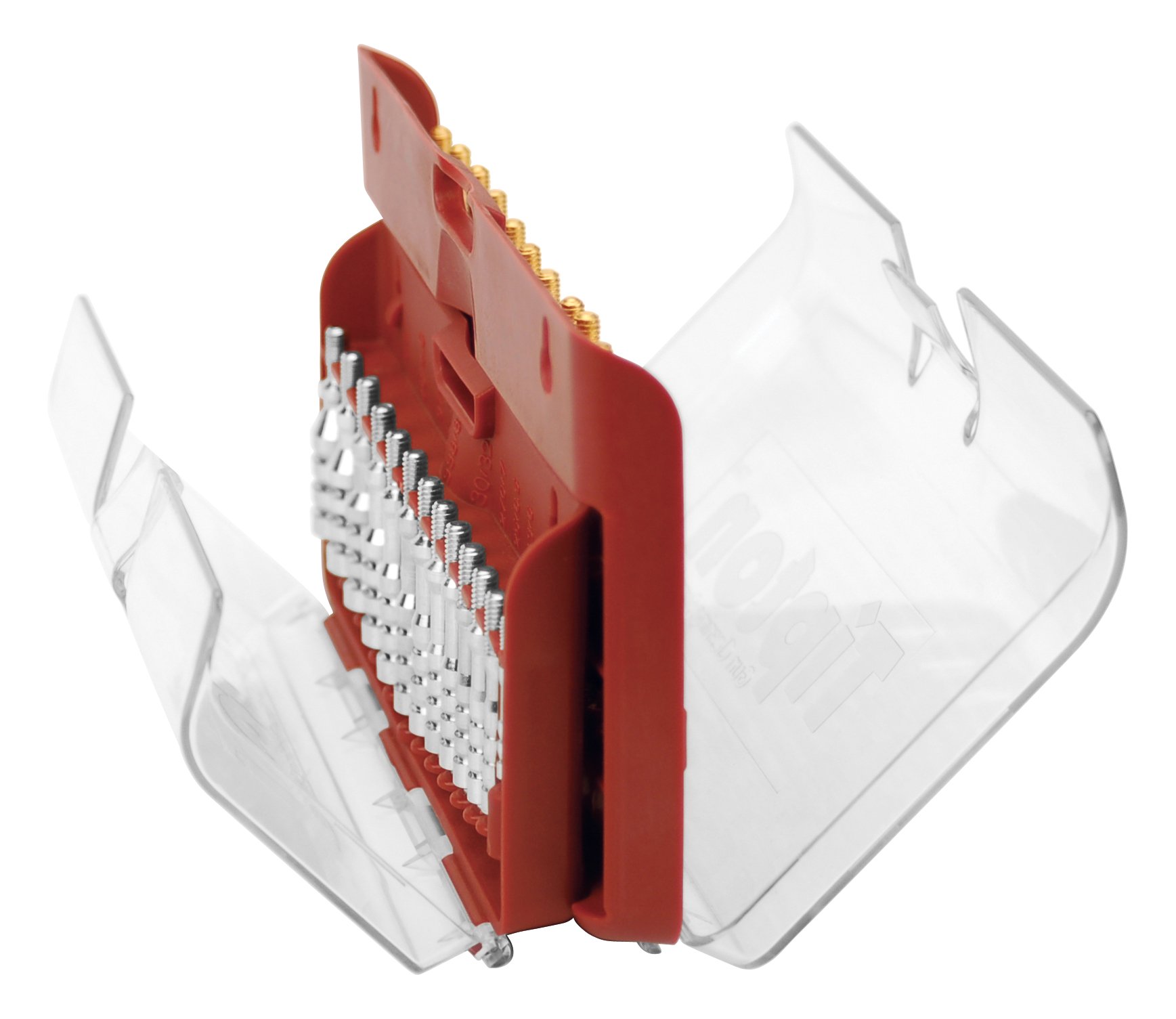 Tipton 26-Piece Ultra Cleaning Jag and Best Bore Brush Set with Caliber Labeled Storage Case for Firearm Cleaning and Maintenance