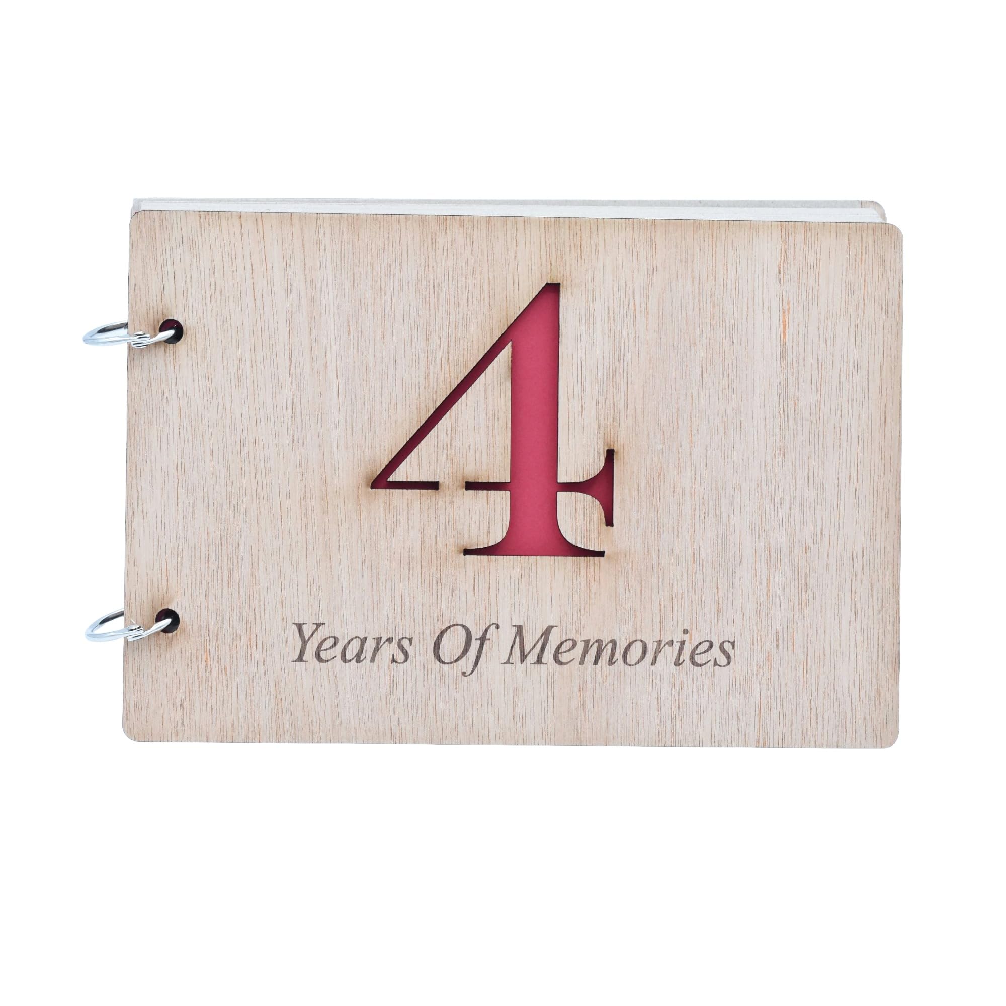 4th Anniversary Scrapbook - 4 Years Of Memories Add Photos and More