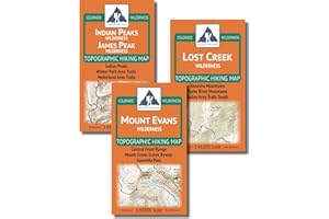 Outdoor Trail Maps Denver/Boulder Backpacking Map Pack: Indian Peaks/James Peak, Mount Evans, Lost Creek