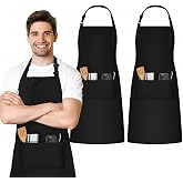 Avalon Kitchen Unisex Adjustable Kitchen Apron with 2 Pockets &ndash; Chef Cooking Apron for Men &amp; Women