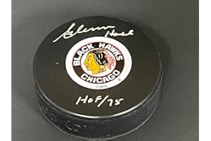 SIDSGRAPHS Glenn Hall Chicago Blackhawks Autographed Signed Puck HOF 75 Beckett Hologram