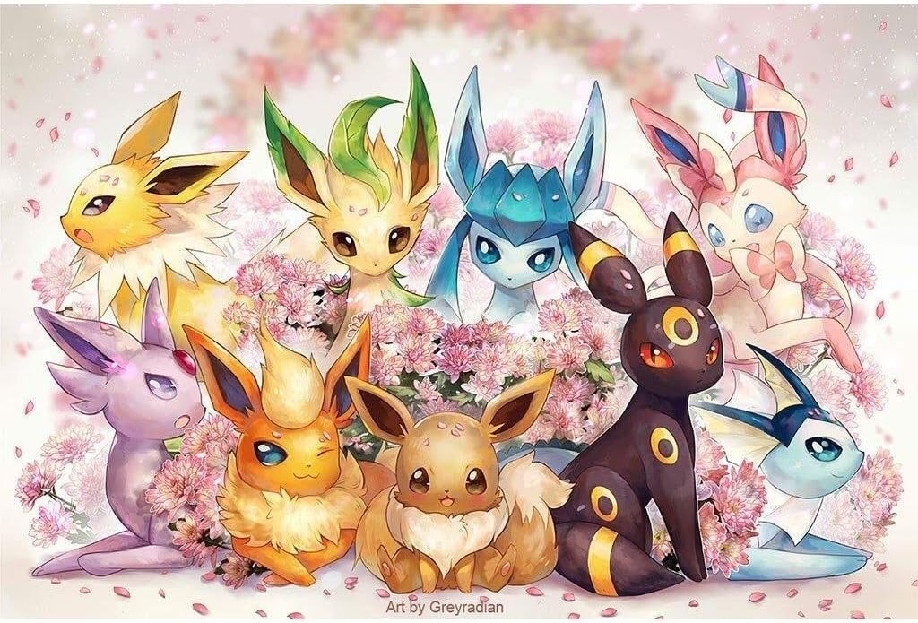 FANg Game Puzzle Jigsaw Jigsaw Pokemon Puzzle Toy Children Wooden Puzzle Jigsaw Baby Educational Toys For Kids Gift,300/500/1000 Pieces Cartoon puzzle (Color : A, Size : 500pc)