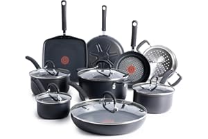 T-fal E918SE Ultimate Hard Anodized Durable Nonstick Expert Interior Thermo-Spot Heat Indicator Anti-Warp Base Dishwasher Saf