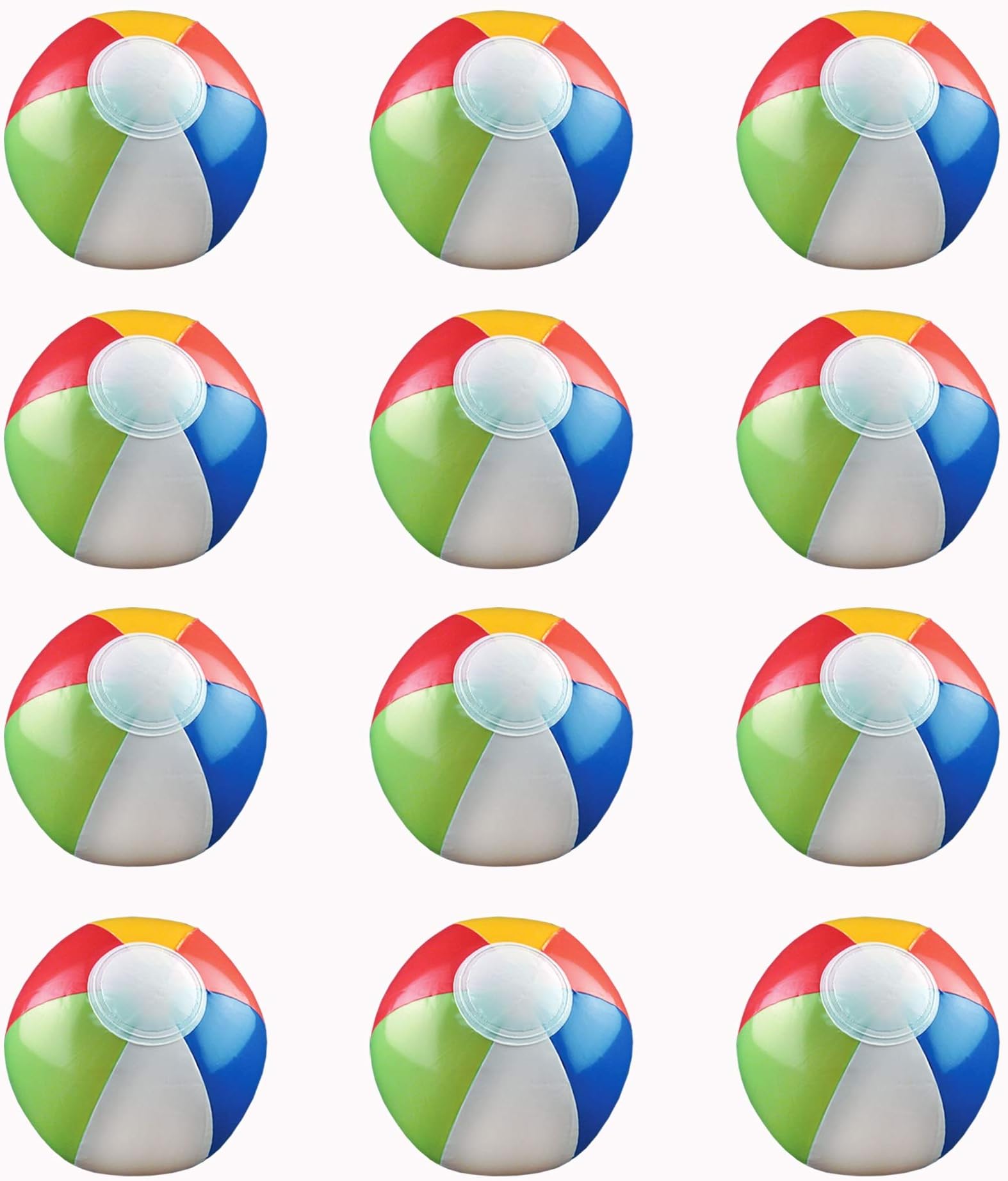 Beach Balls - 6" Multi - Color, 12 Pack