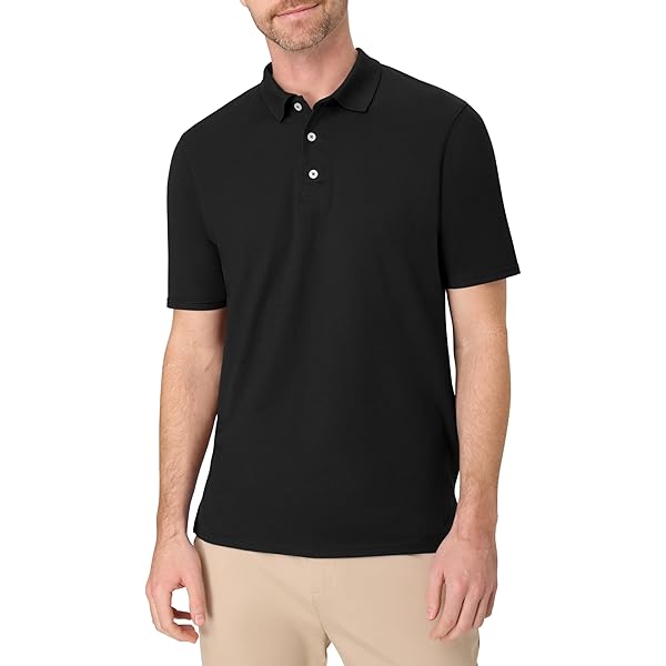 Hanes Men's Cotton-Blend EcoSmart® Jersey Polo | Amazon.com