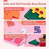 Hahaland Montessori Busy Board 21 Activities 3+ Pink Educational Toy view 6