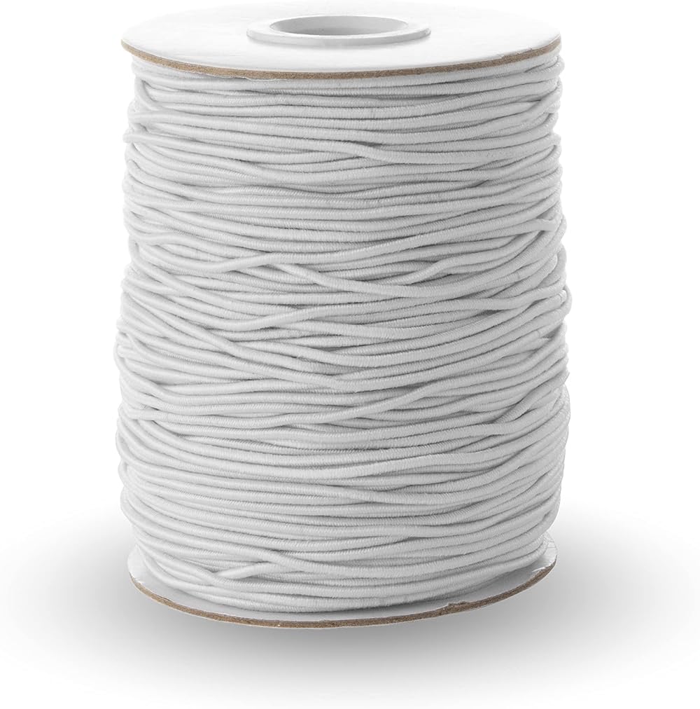 Realm Elastic Cord Black White 1mm 1.5mm 2mm 3mm Craft Jewellery Stringing