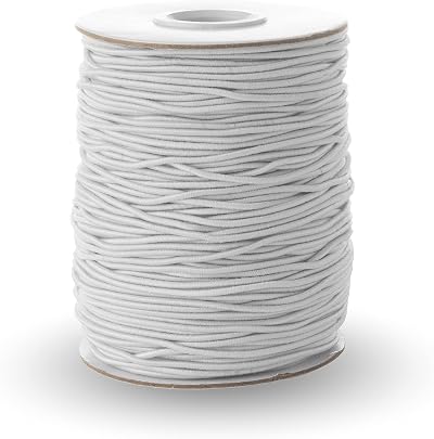 Realm Elastic Cord Black White 1mm 1.5mm 2mm 3mm Craft Jewellery Stringing