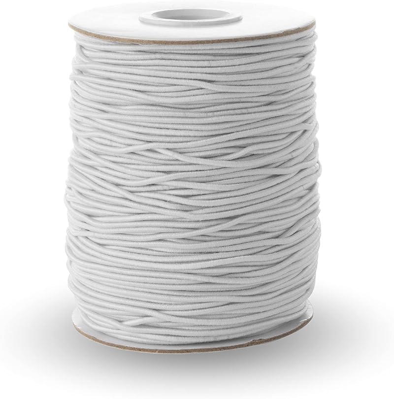 Realm Elastic Cord Black White 1mm 1.5mm 2mm 3mm Craft Jewellery Stringing